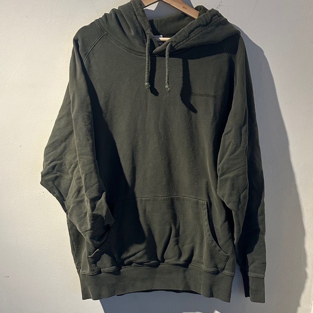 Outdoor Voices Men's Green Hoodie